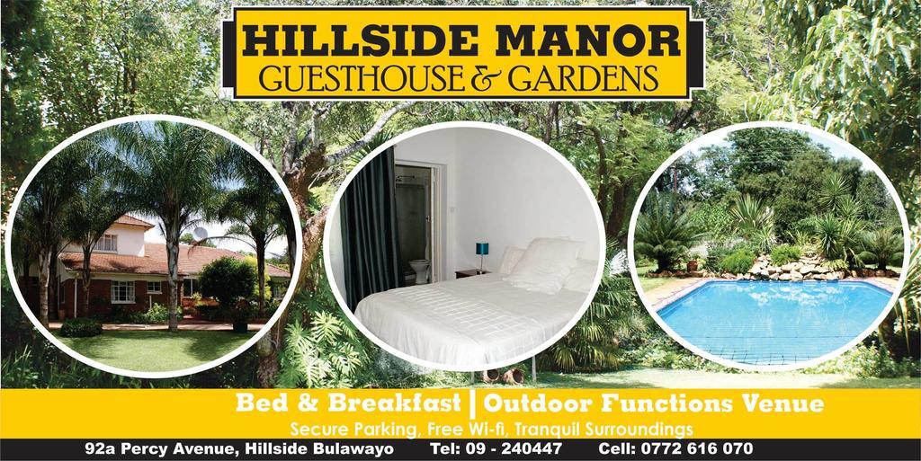 Hotel Hillside Manor Bulawayo Exterior foto